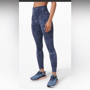 Lululemon Wunder Train High Rise Leggings 25”, Diamond Dye, Size 4